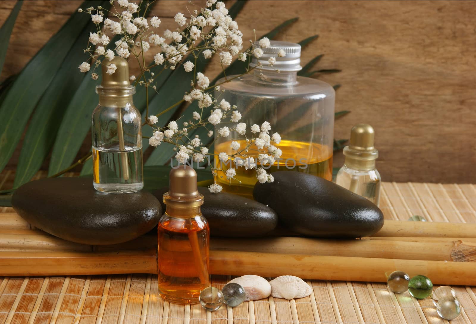 still-life subjects of relaxing spa treatments