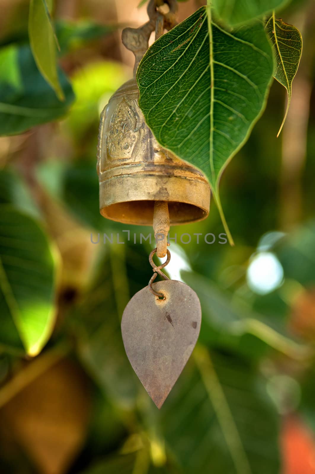 Buddhist wishing bell, Thailand by johnnychaos