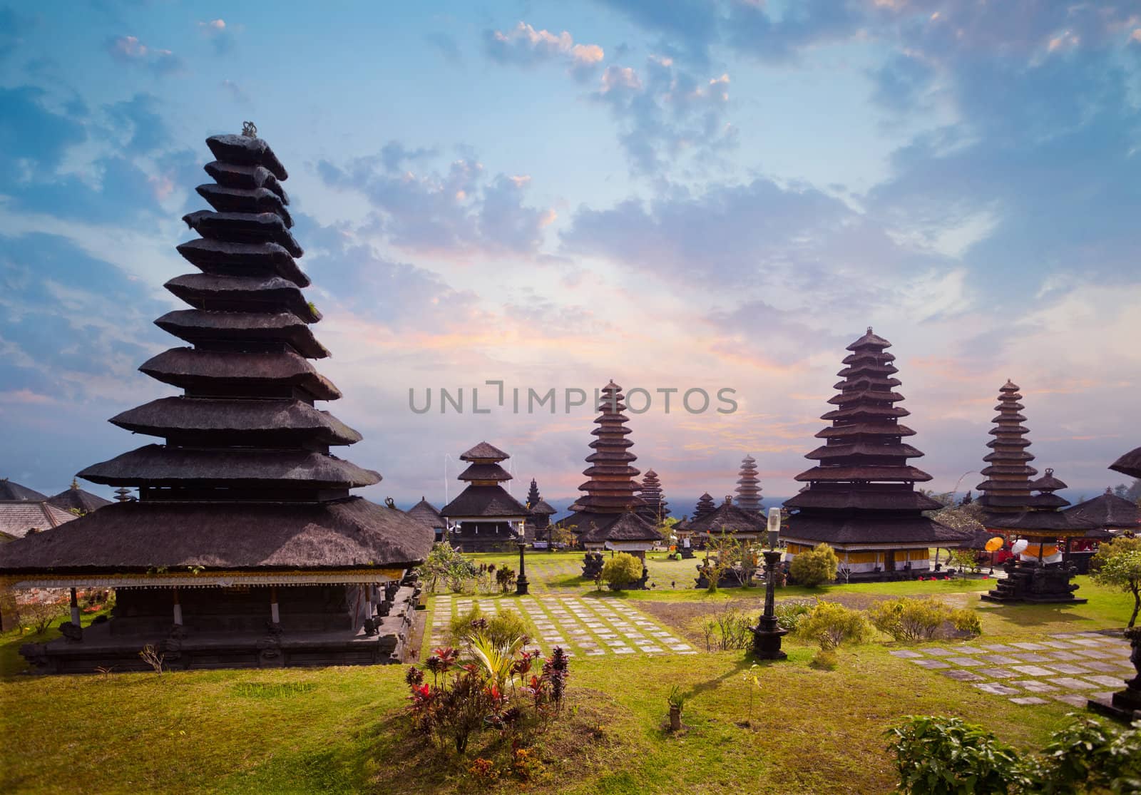 Besakih complex Pura Penataran Agung , hindu temple of Bali, Indonesia