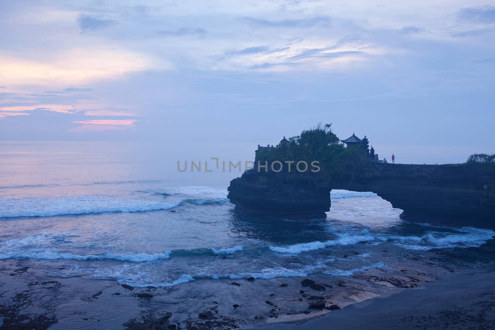 Tanah Lot Temple on Sunset in Bali Island Indonesia