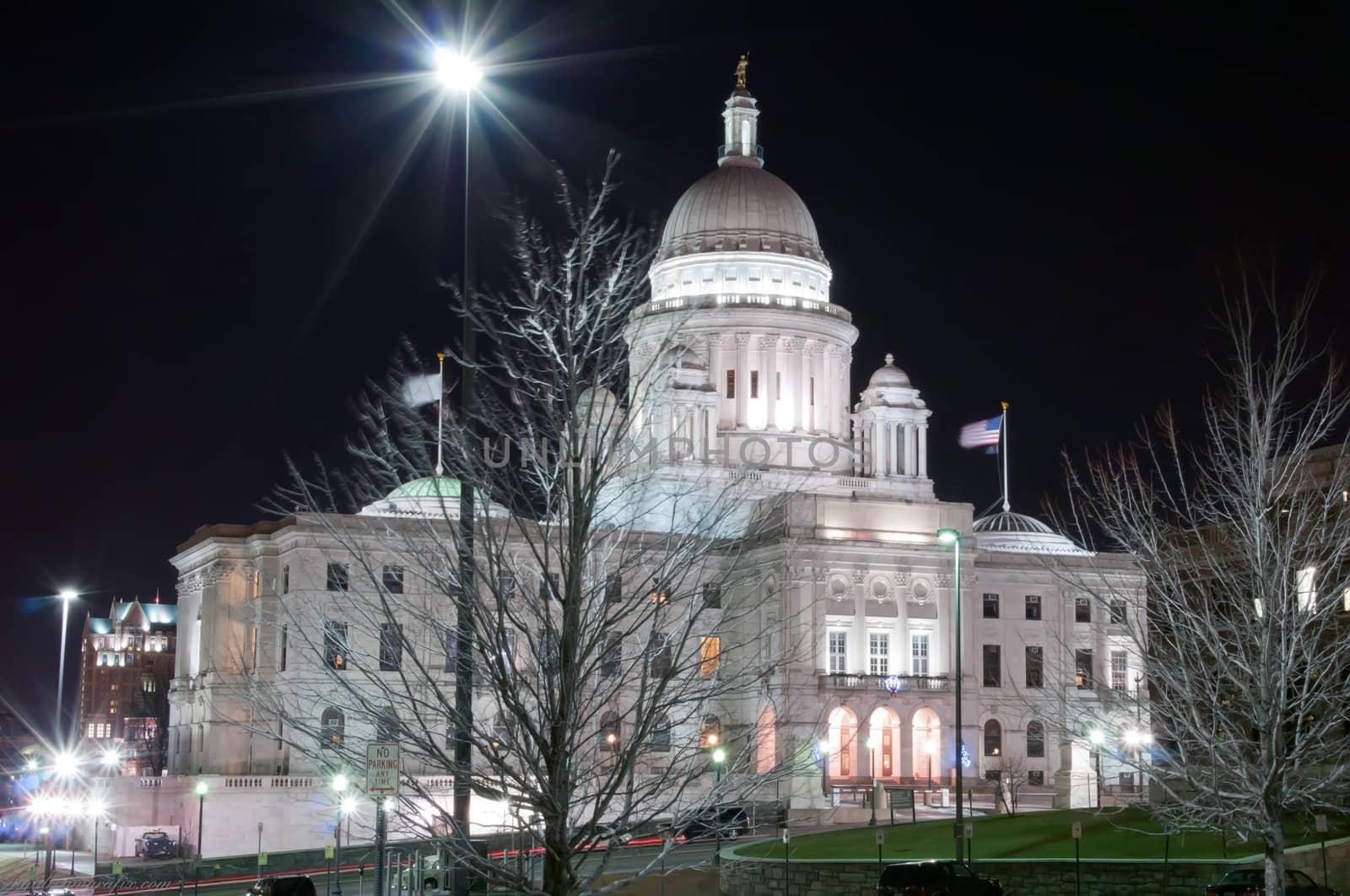 Rhode Island State House in Providence, Rhode Island. by digidreamgrafix