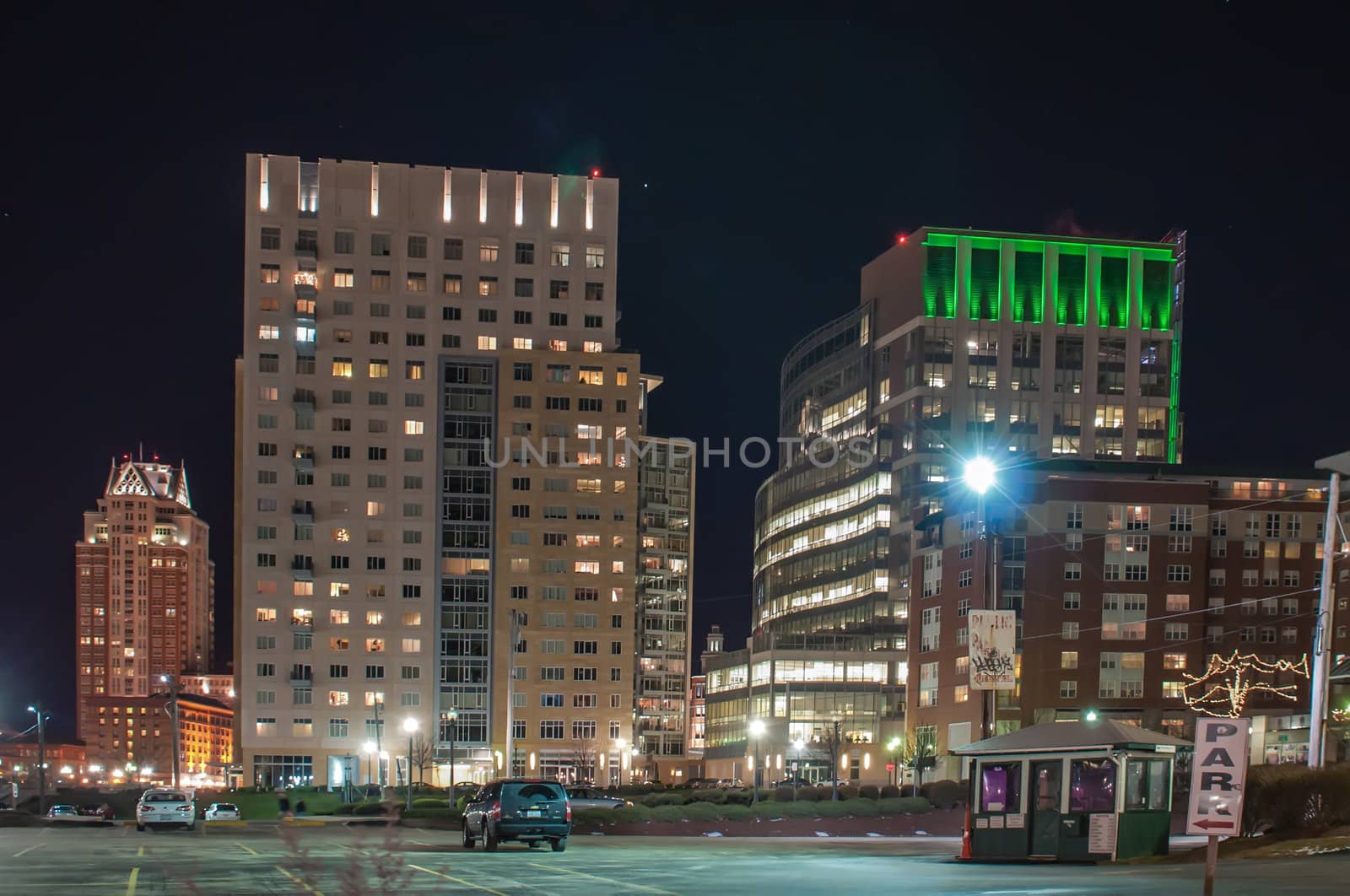 Providence, Rhode Island Skyline at night - December 2010