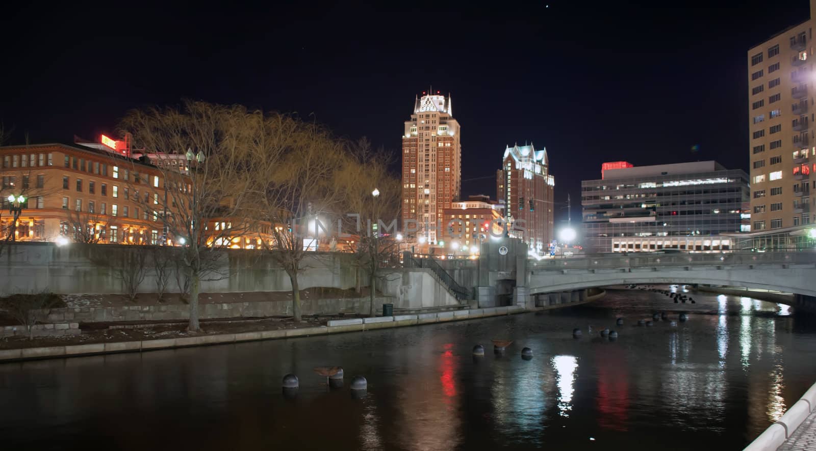 Providence, Rhode Island Skyline at night - December 2010