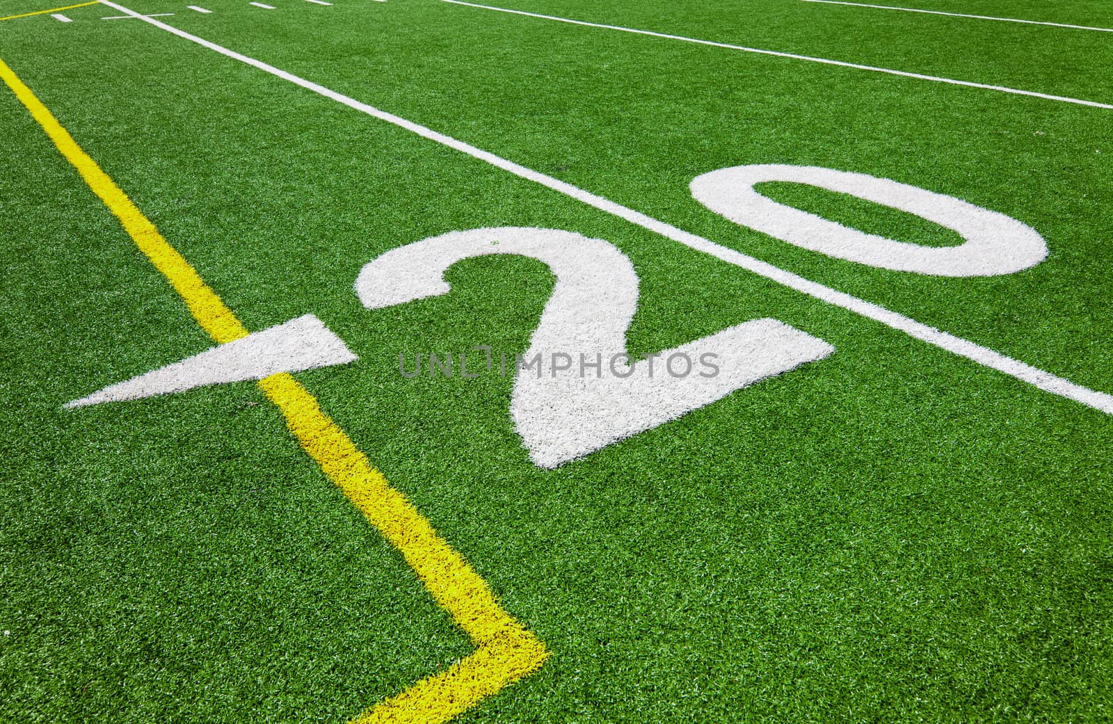 Twenty yard line - football
 by aetb