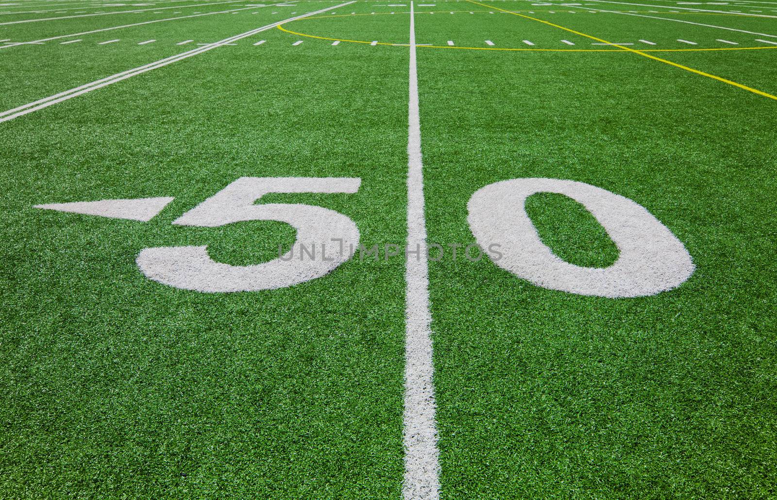 fifty yard line - football field
 by aetb