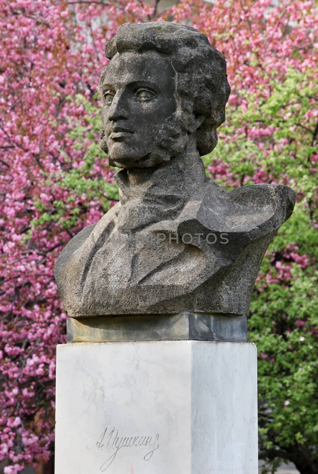 monument to Pushkin by romantiche