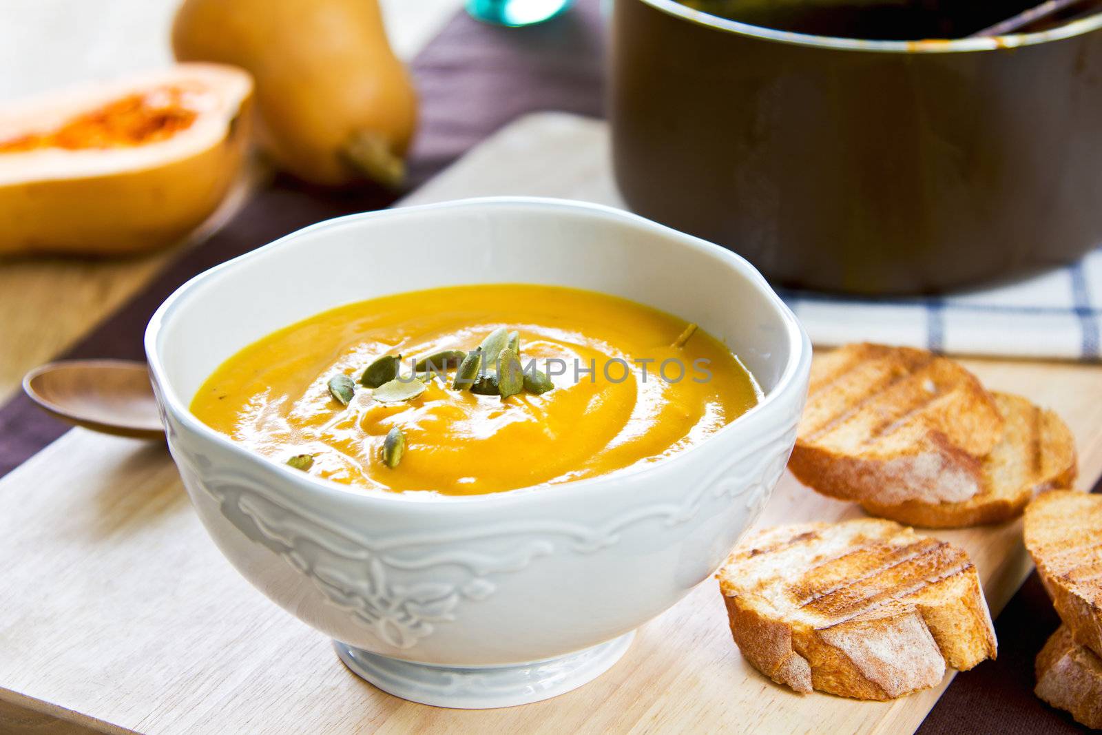Butternut squash soup by vanillaechoes
