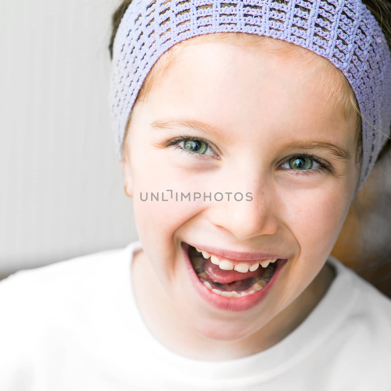 Portrait of smiling beautiful little girl