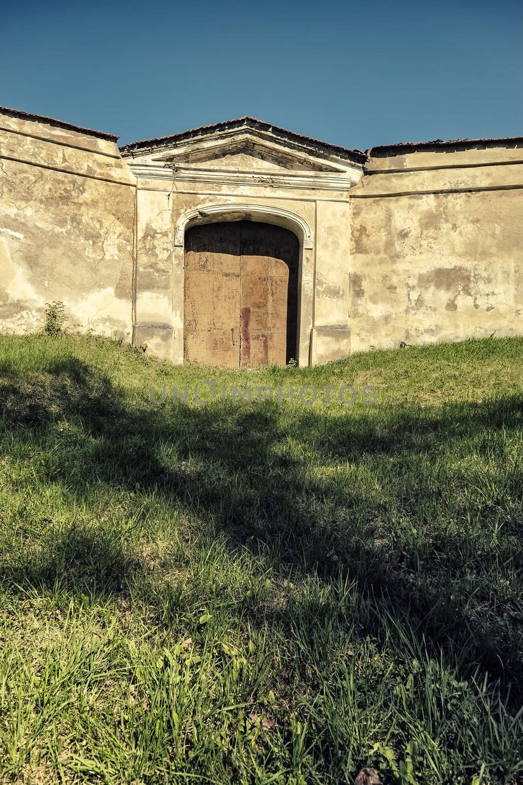 Monastery gate by andrius