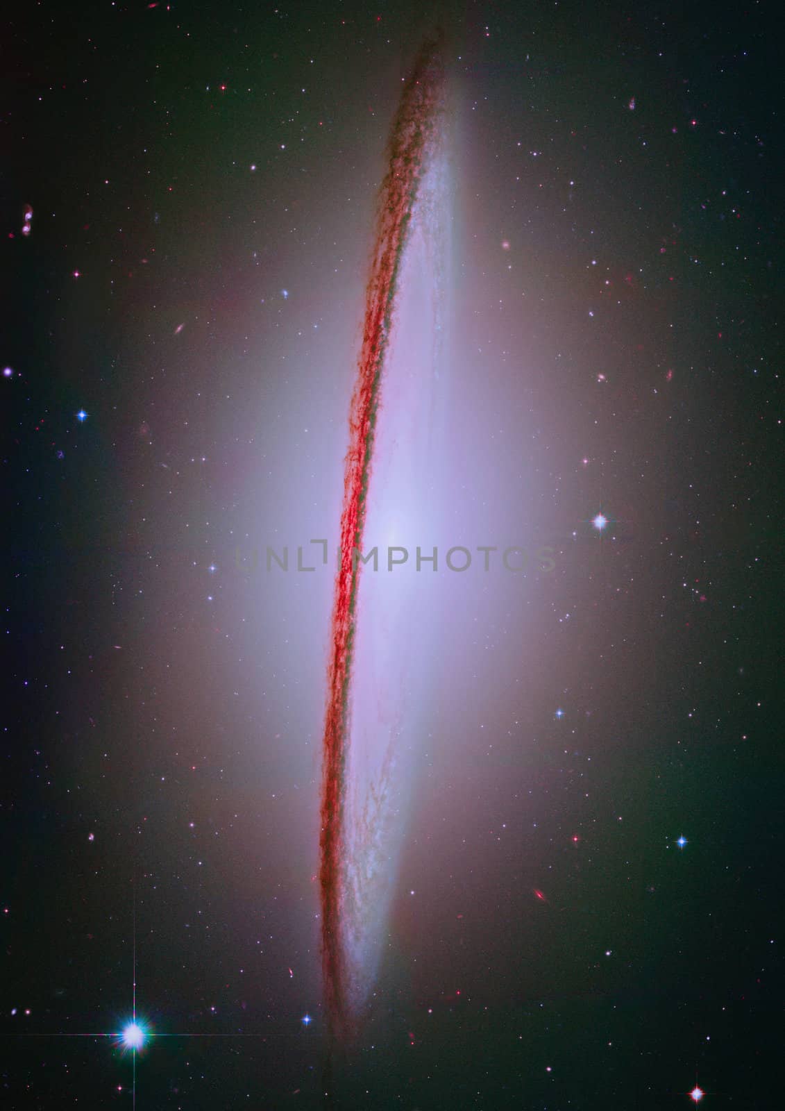 Stars of a planet and galaxy in a free space