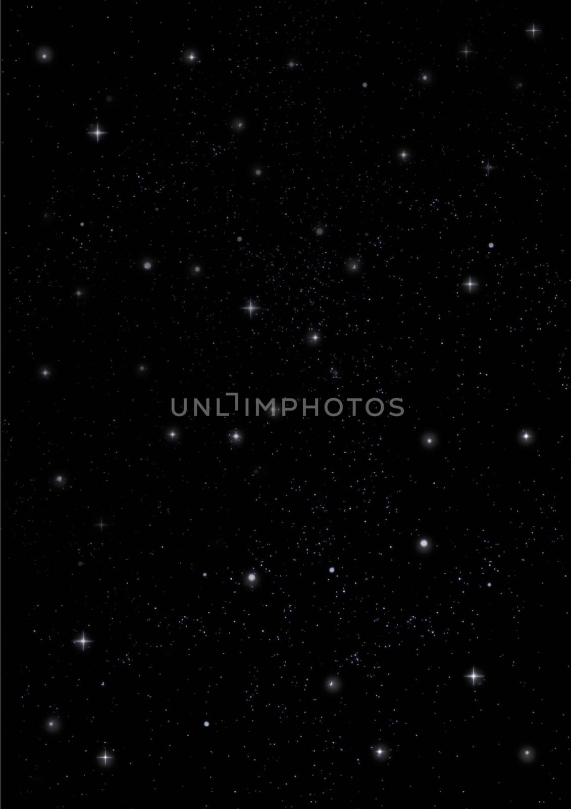 Small part of an infinite star field of space in the Universe