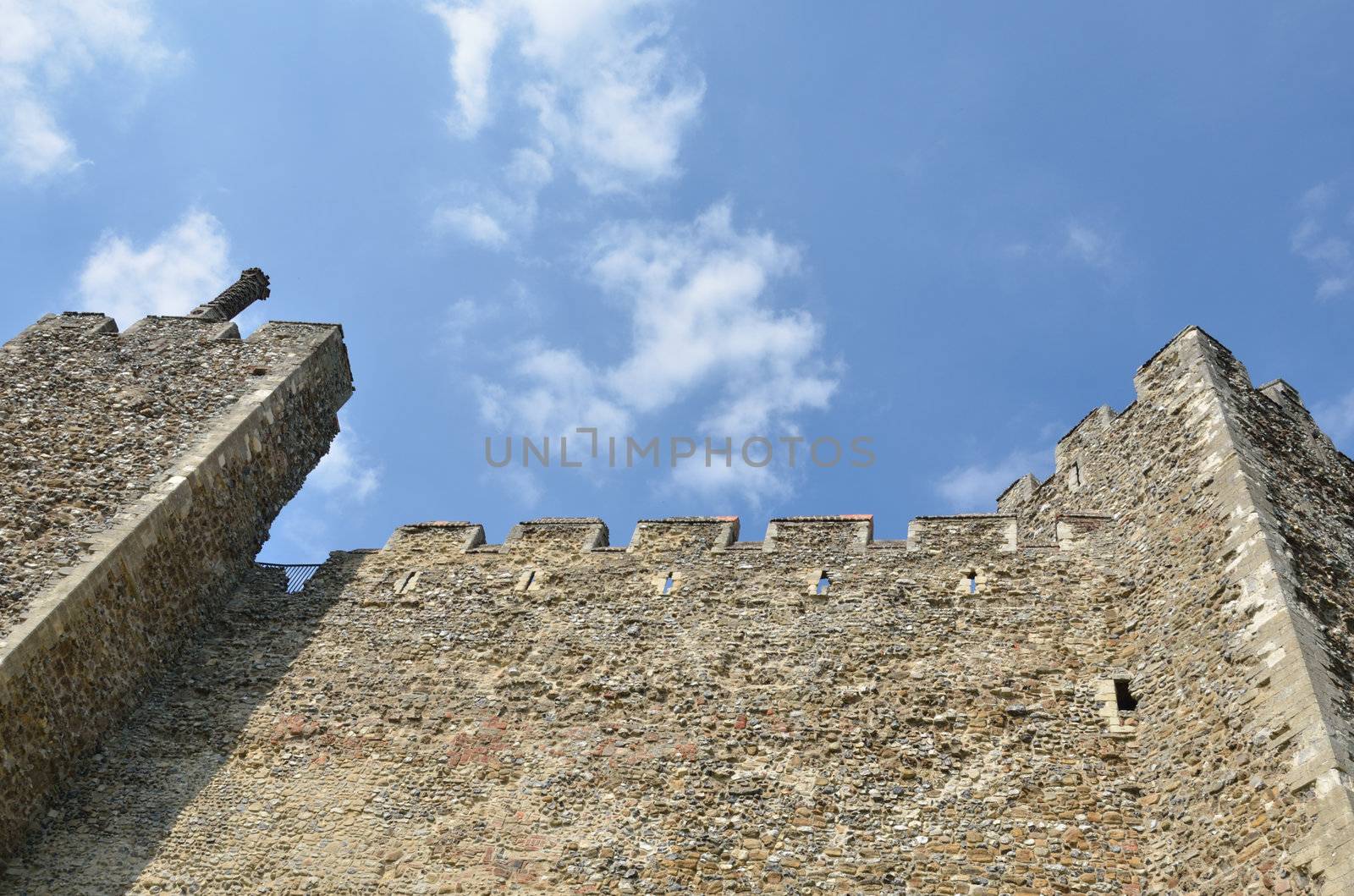 Looking up at Castle Walls