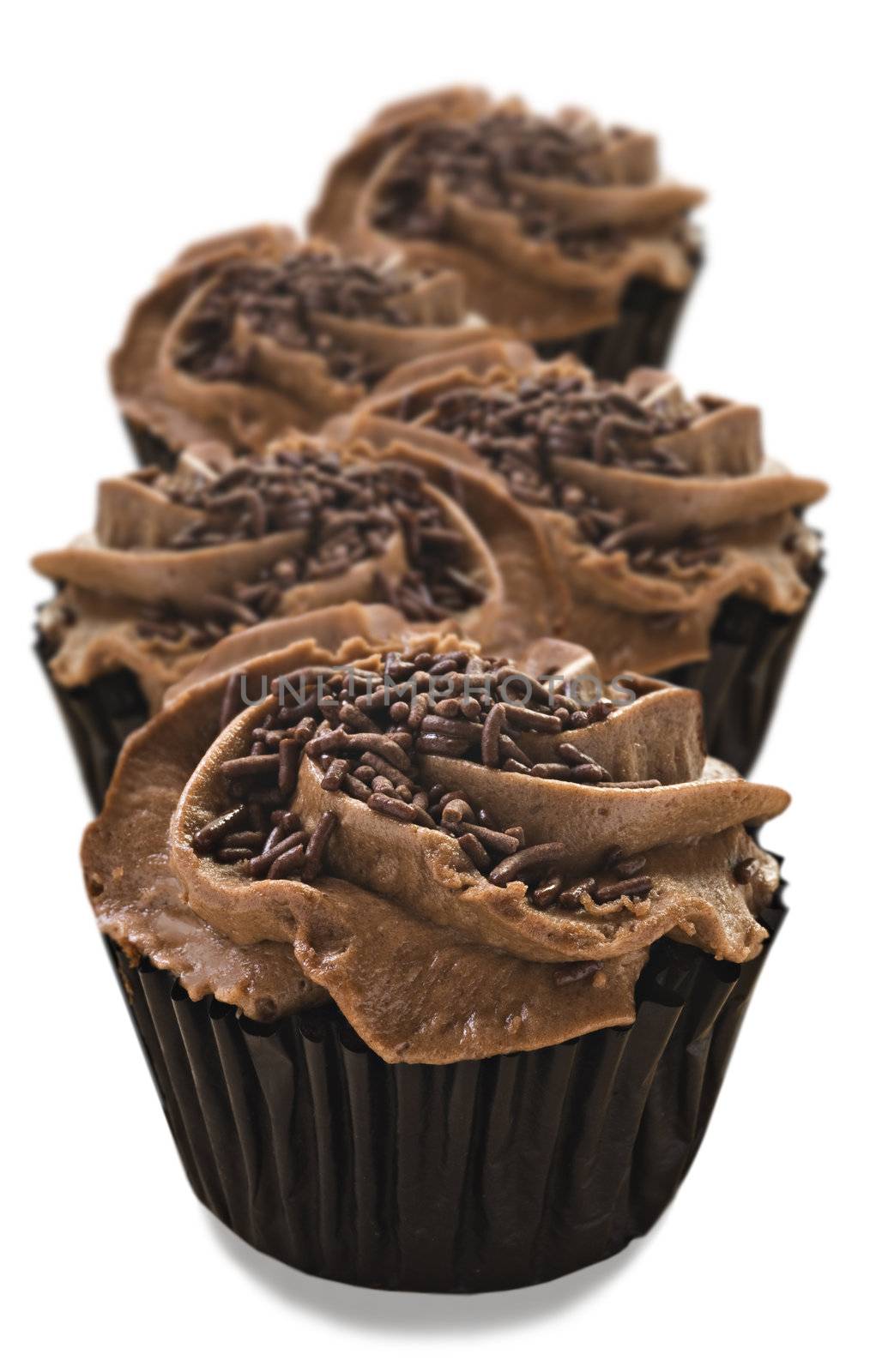 Lovely fresh chocolate cupcakes - very shallow depth of field by tish1