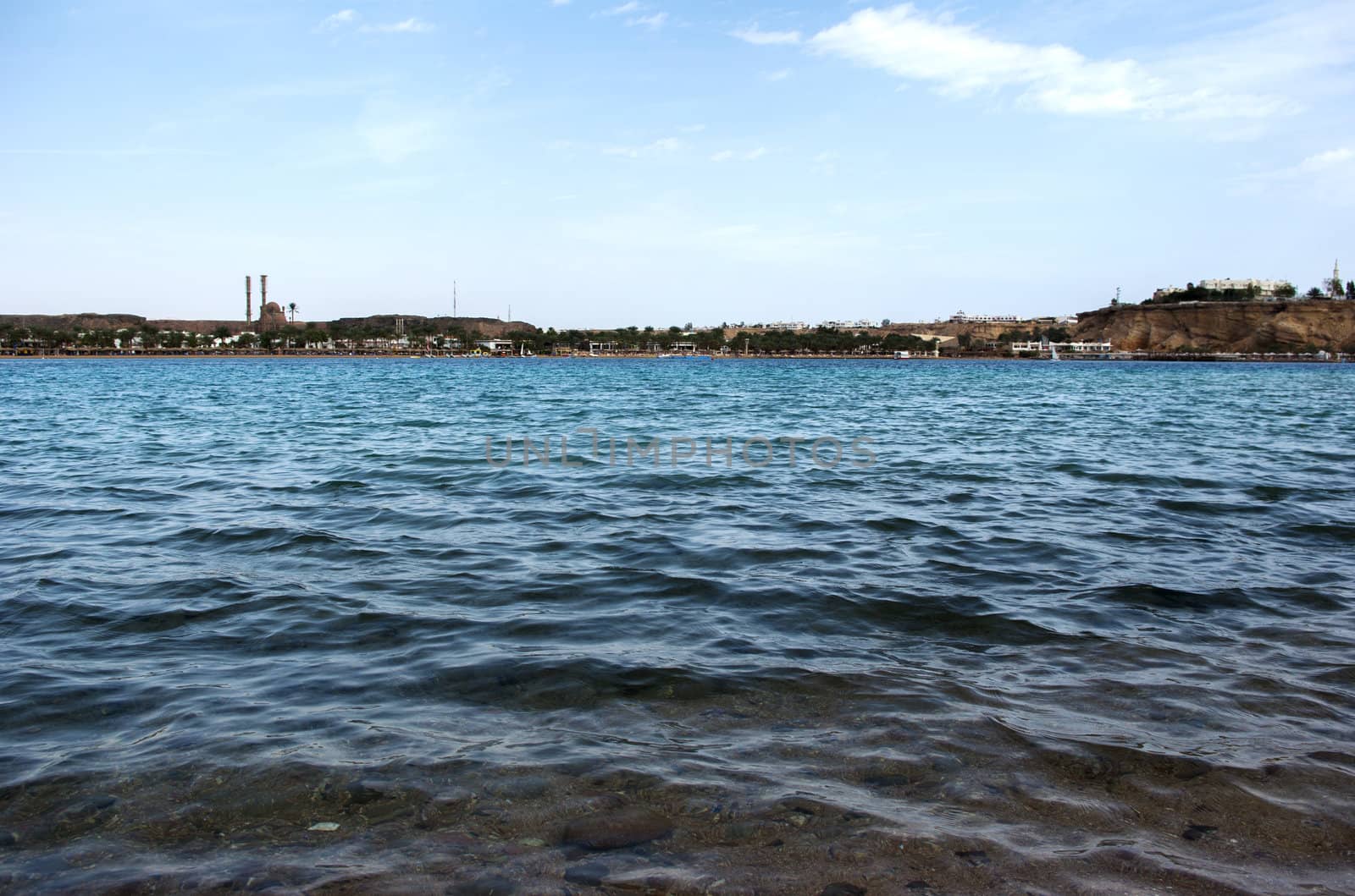 View of the beach on Red Sea coast