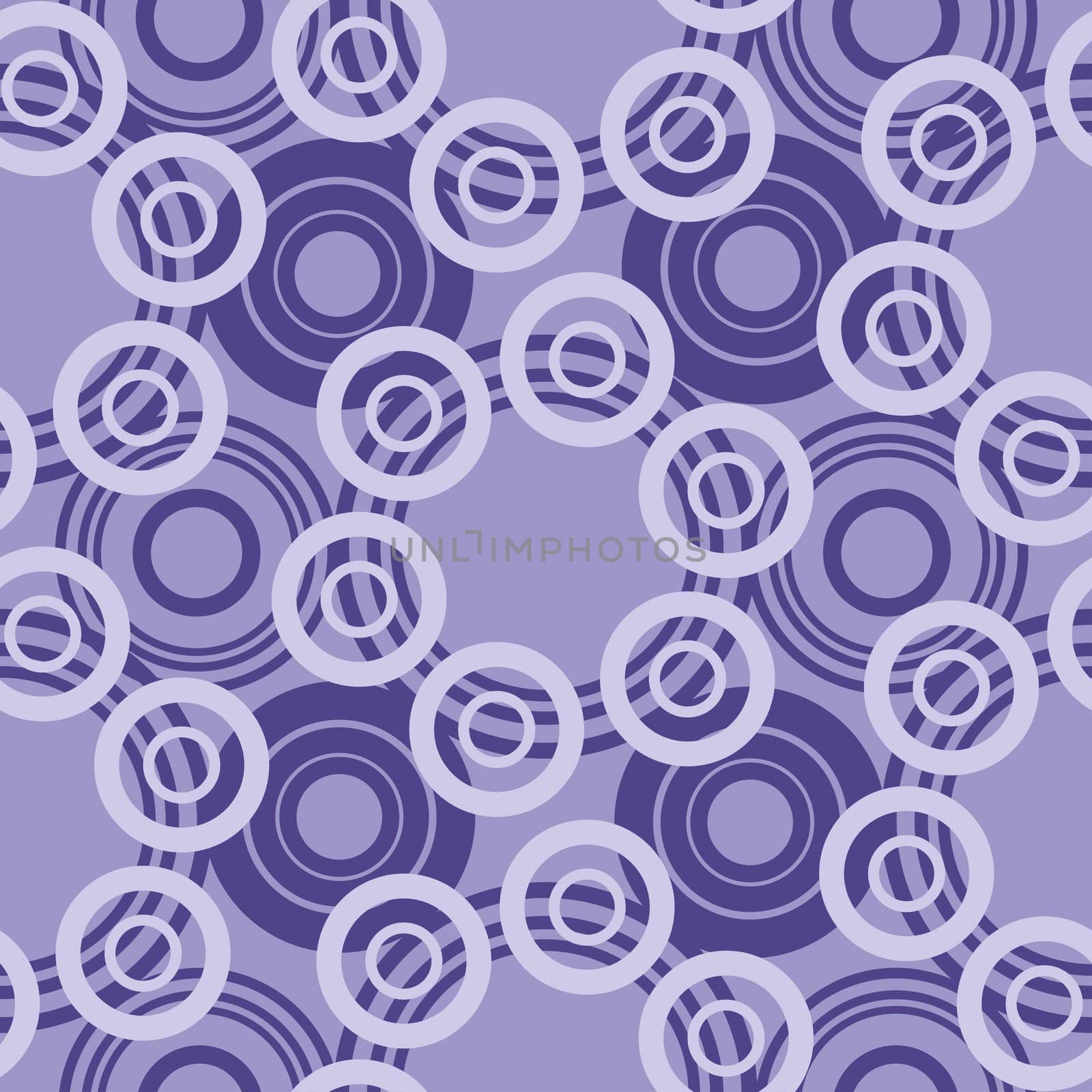 Abstract seamless background: blue and violet rings.