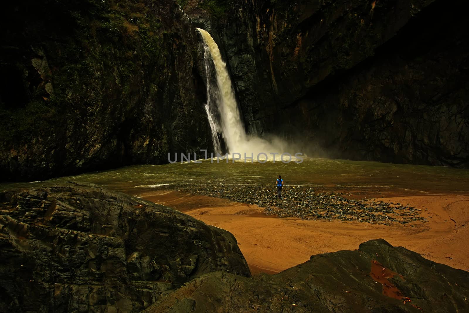 Salto Jimenoa Uno waterfall, Jarabacoa, Dominican Republic