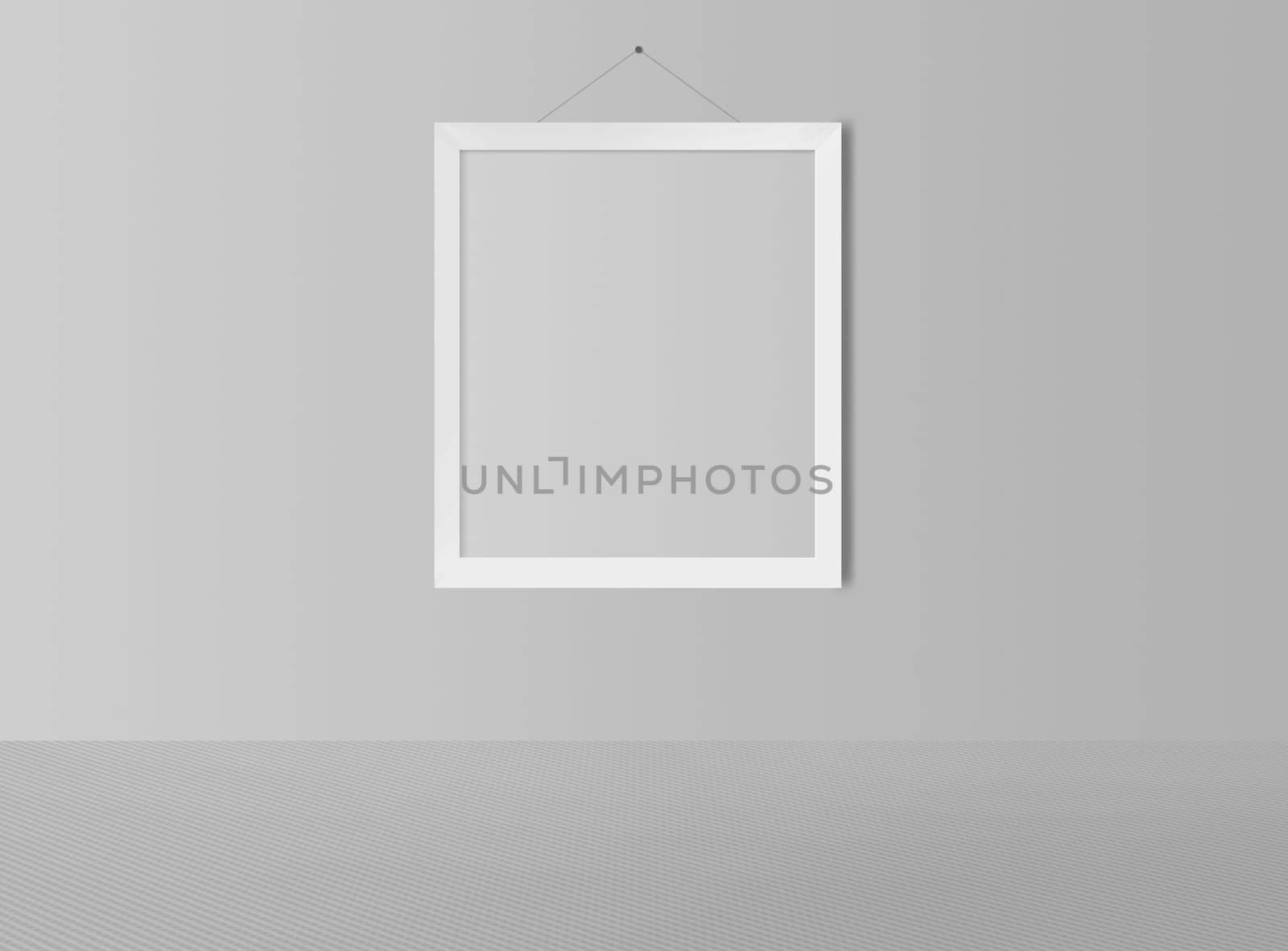 blank frame on a white wall