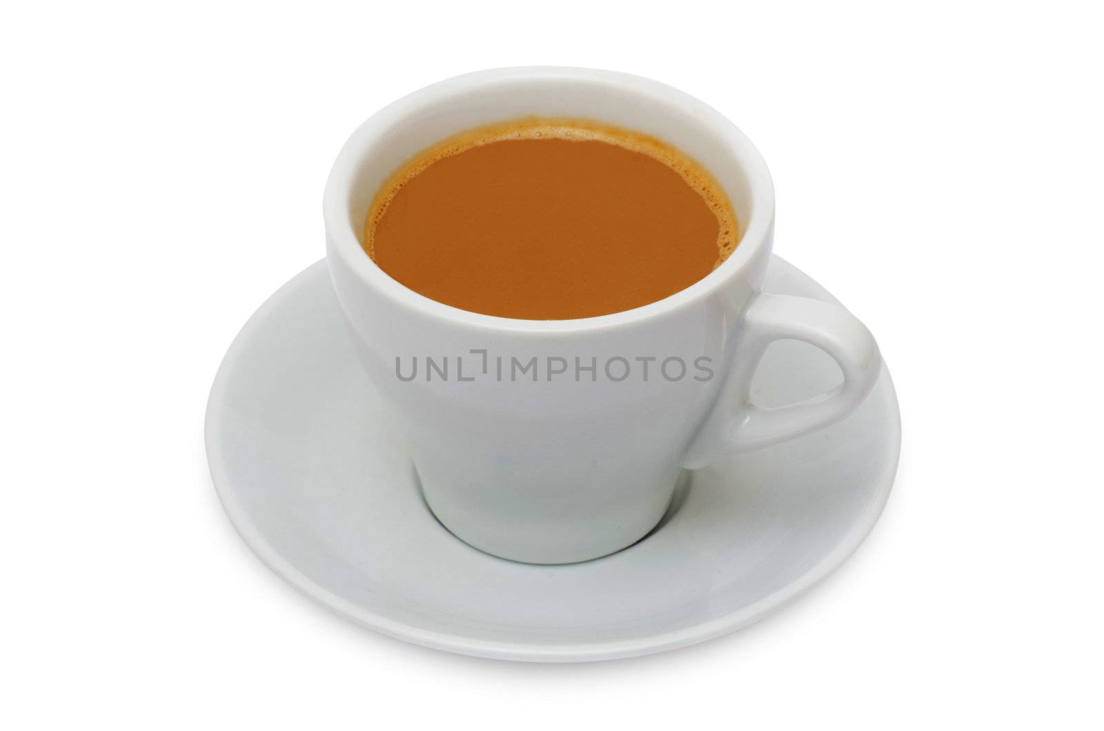 Coffee espresso isolated on white + Clipping Path