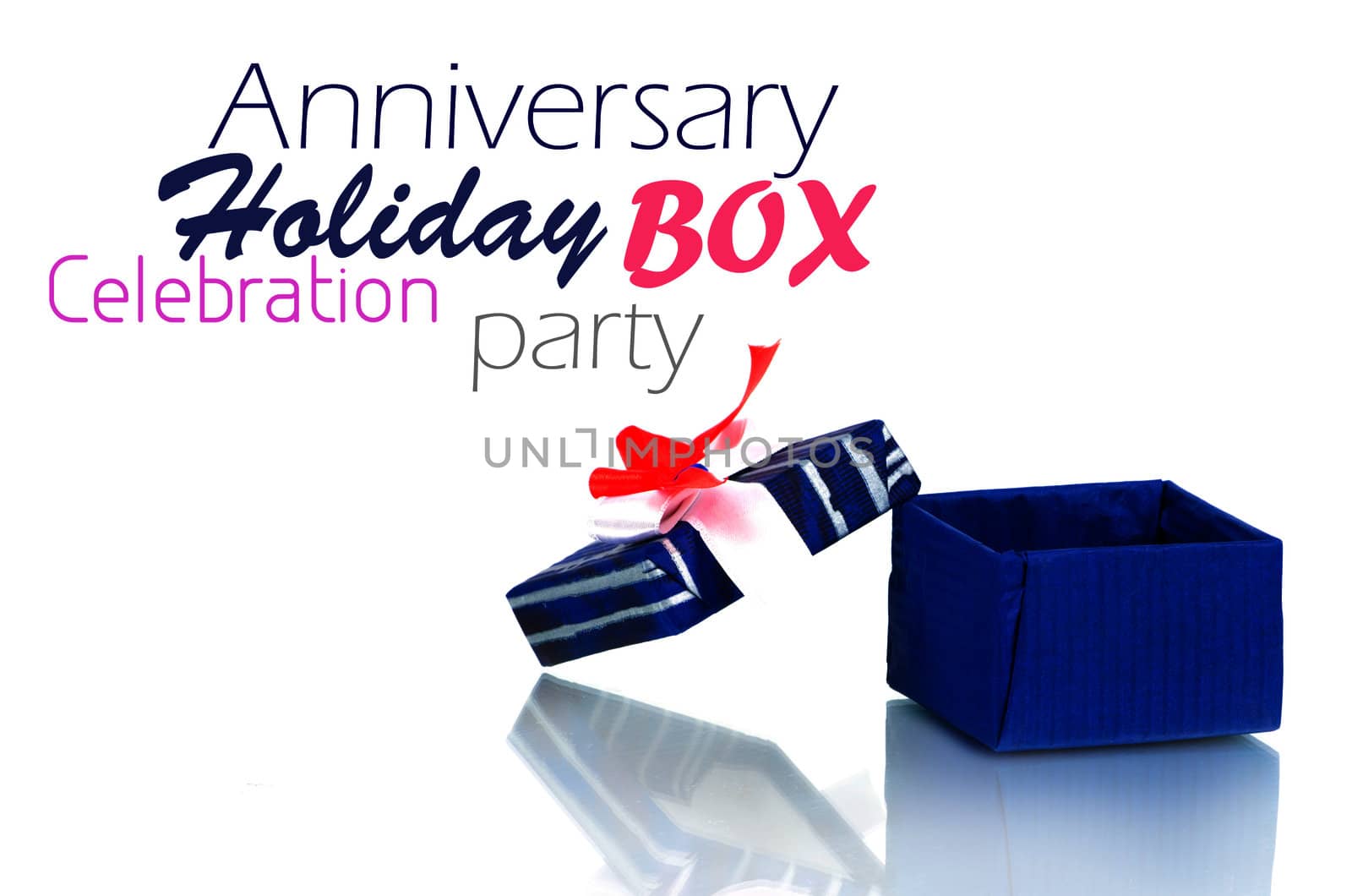 gift box with ribbon isolated on white
