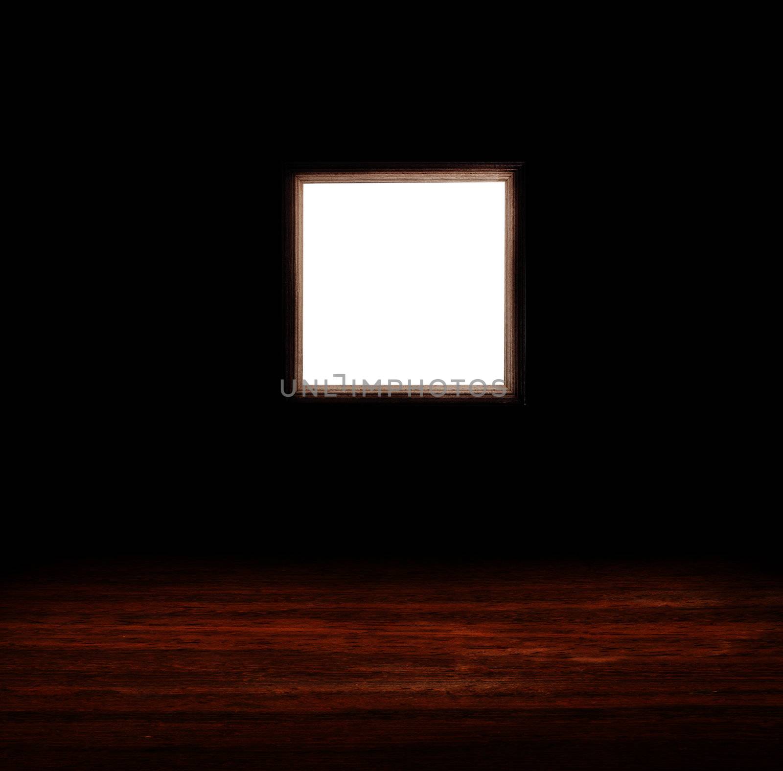 Interior picture frames on wall