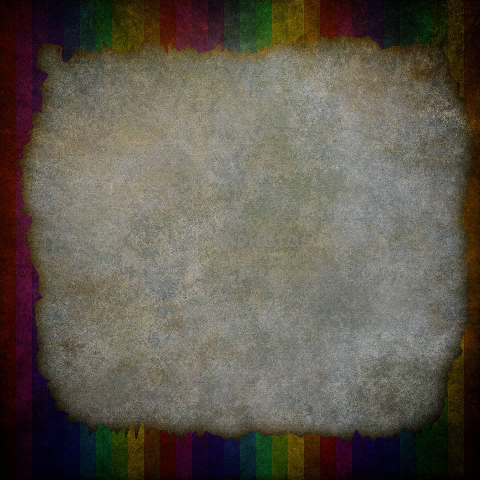 Multicolor Sunbeams grunge background. A vintage poster.