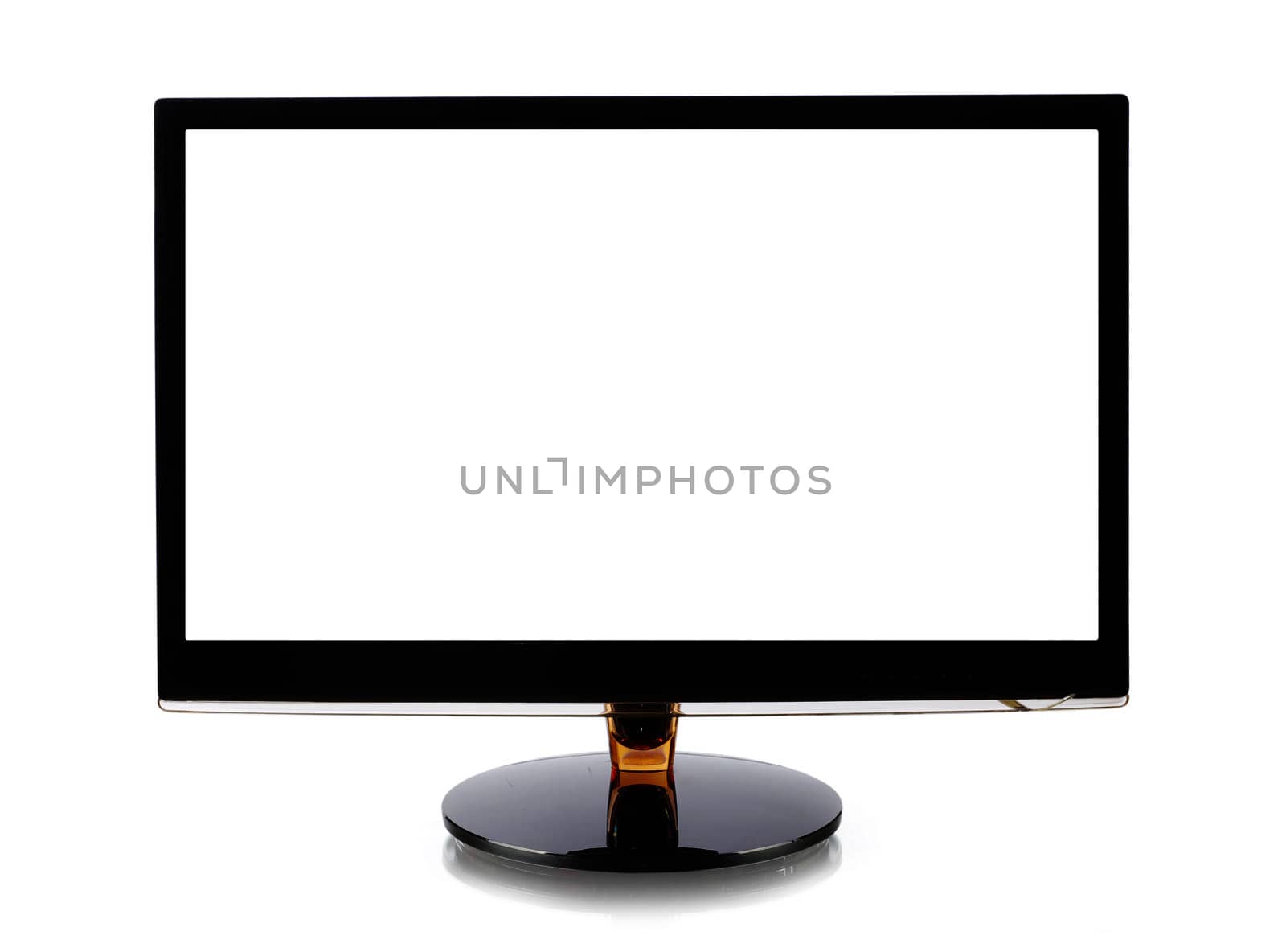 Computer monitor isolated on white