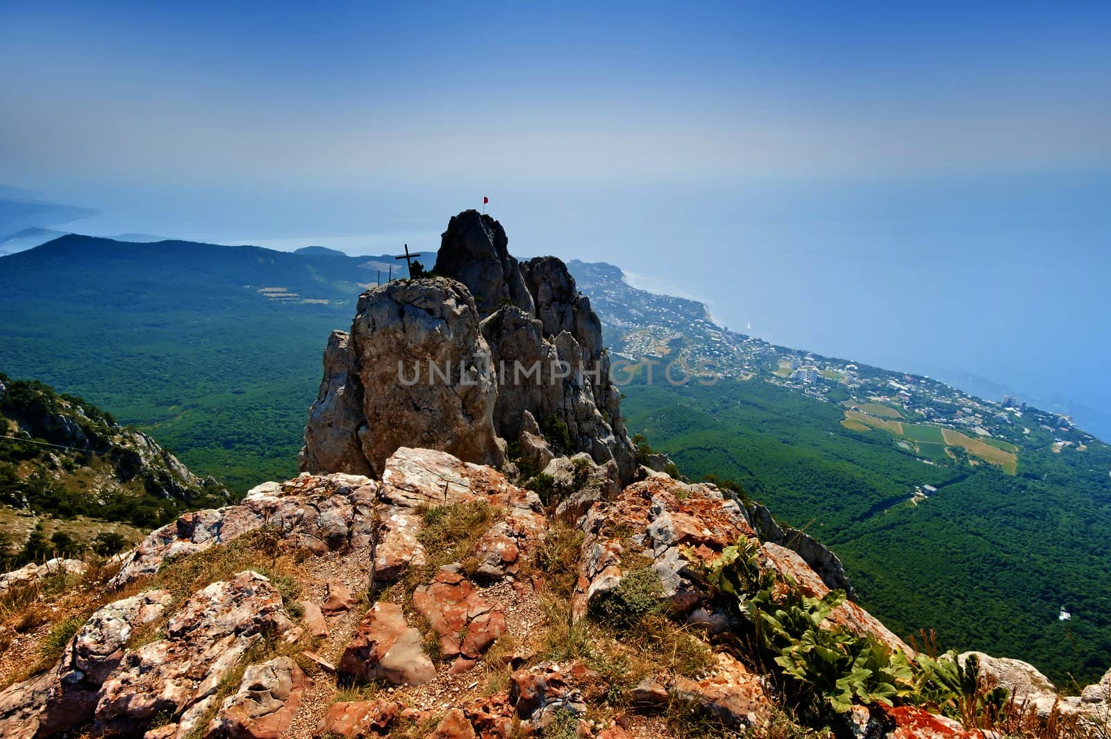 The top of Mount Ai-Petri on the Crimean peninsula