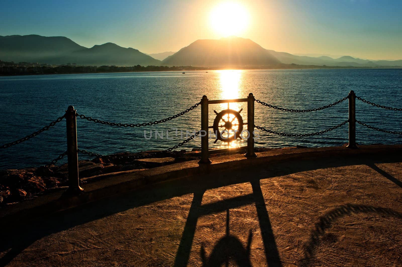 Promenade by the sea. Alania. Turkey