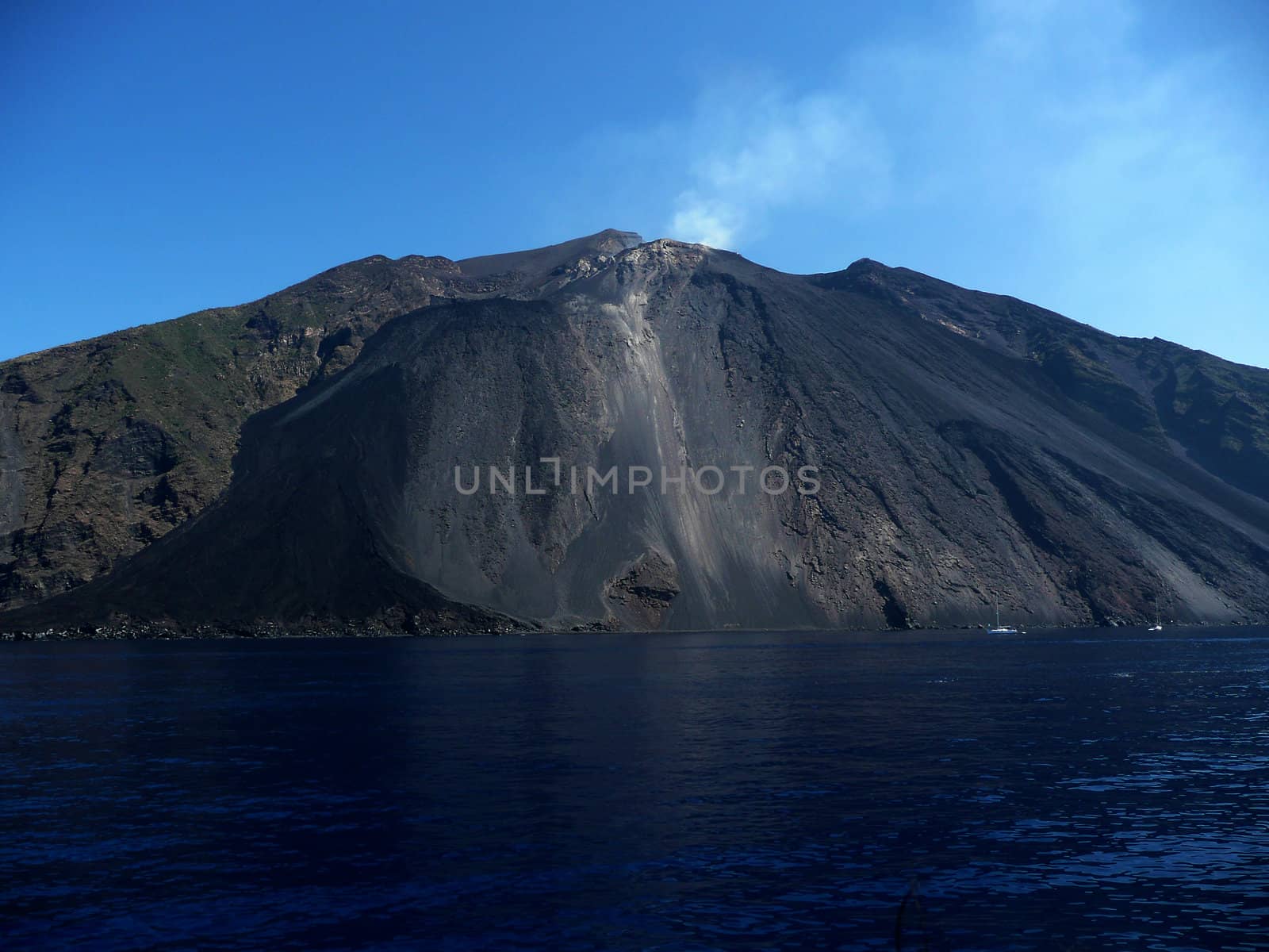 Stromboli, active volcano which is part of the Aeolian Islands Archipelago