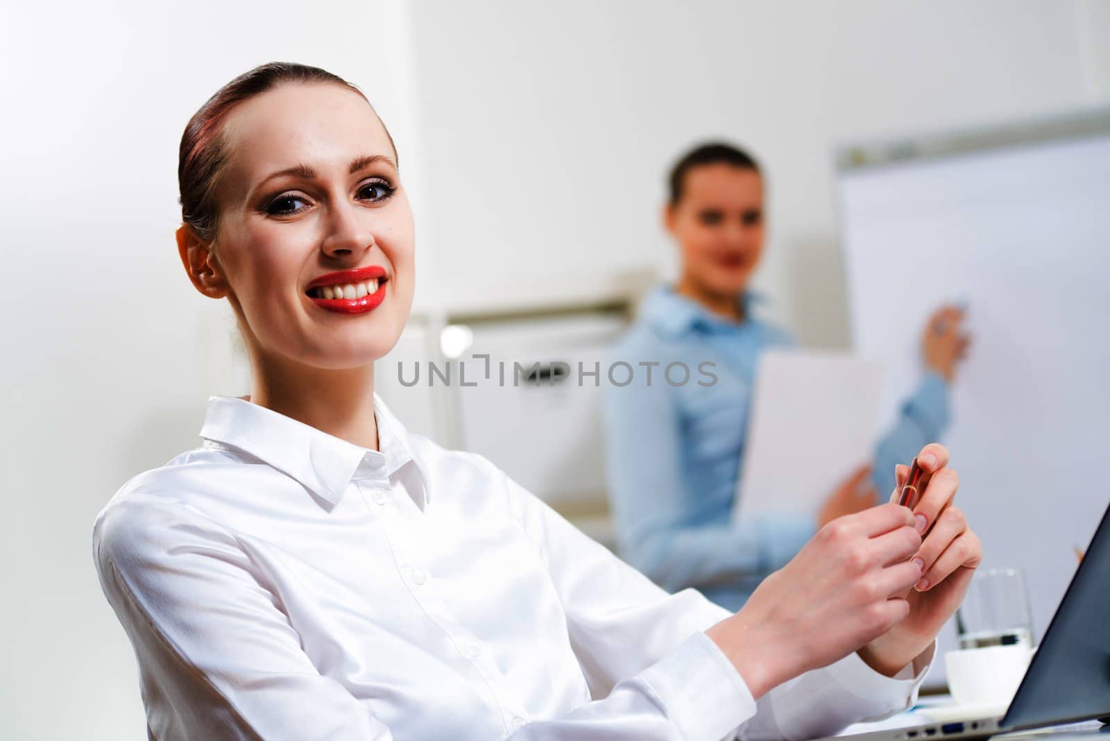 portrait of a business woman by adam121