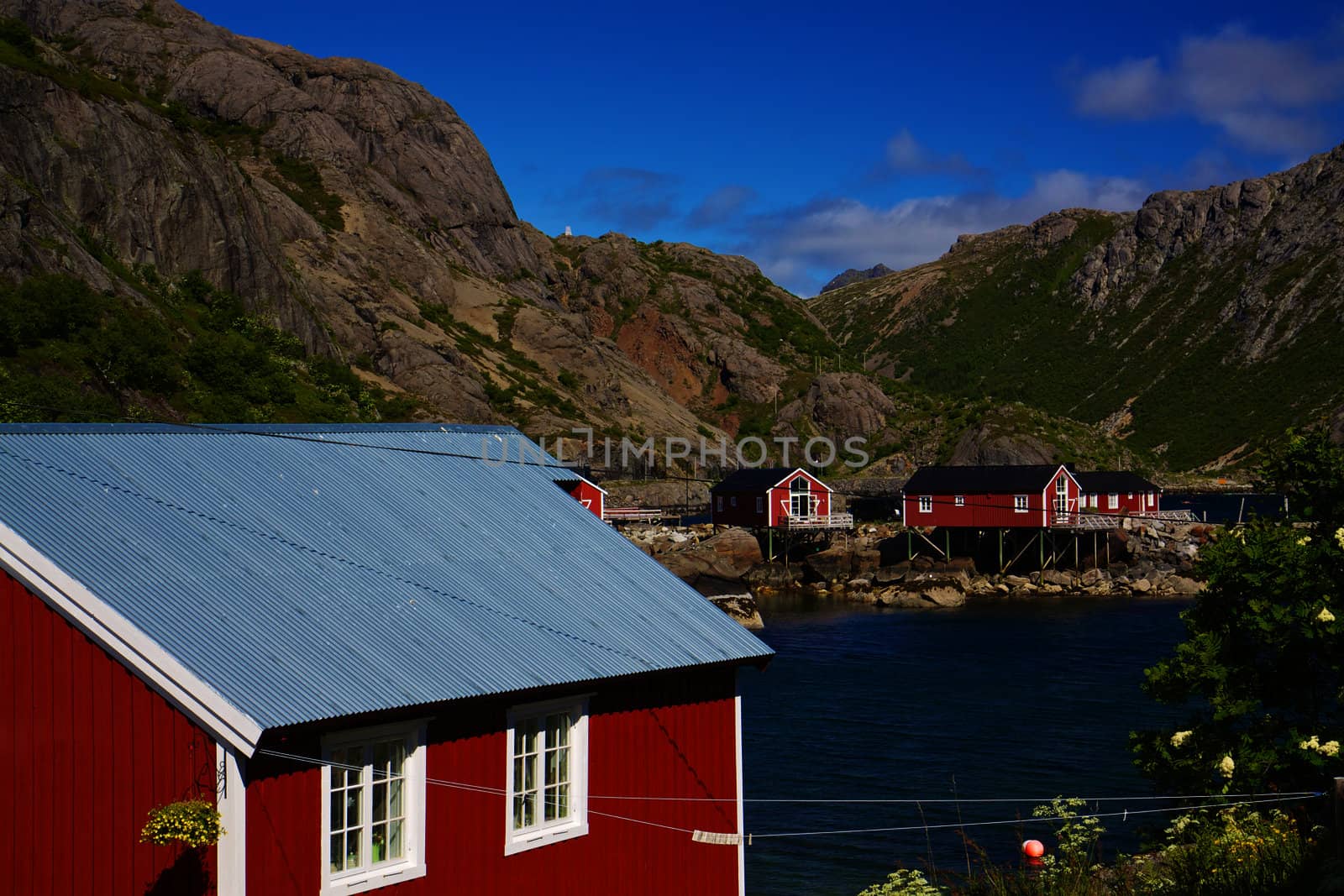 Traditional old fishing village of Nusfjord on Lofoten islands, Norway