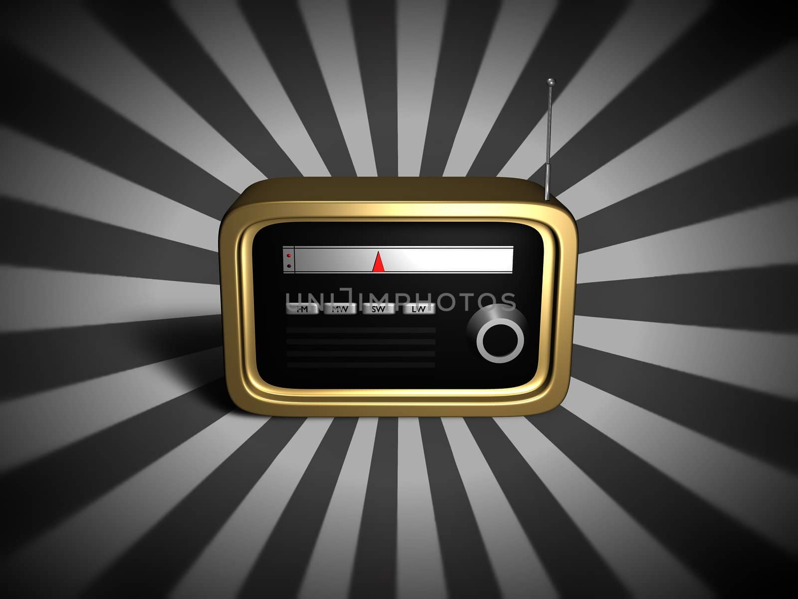 Retro Radio by darrenwhittingham