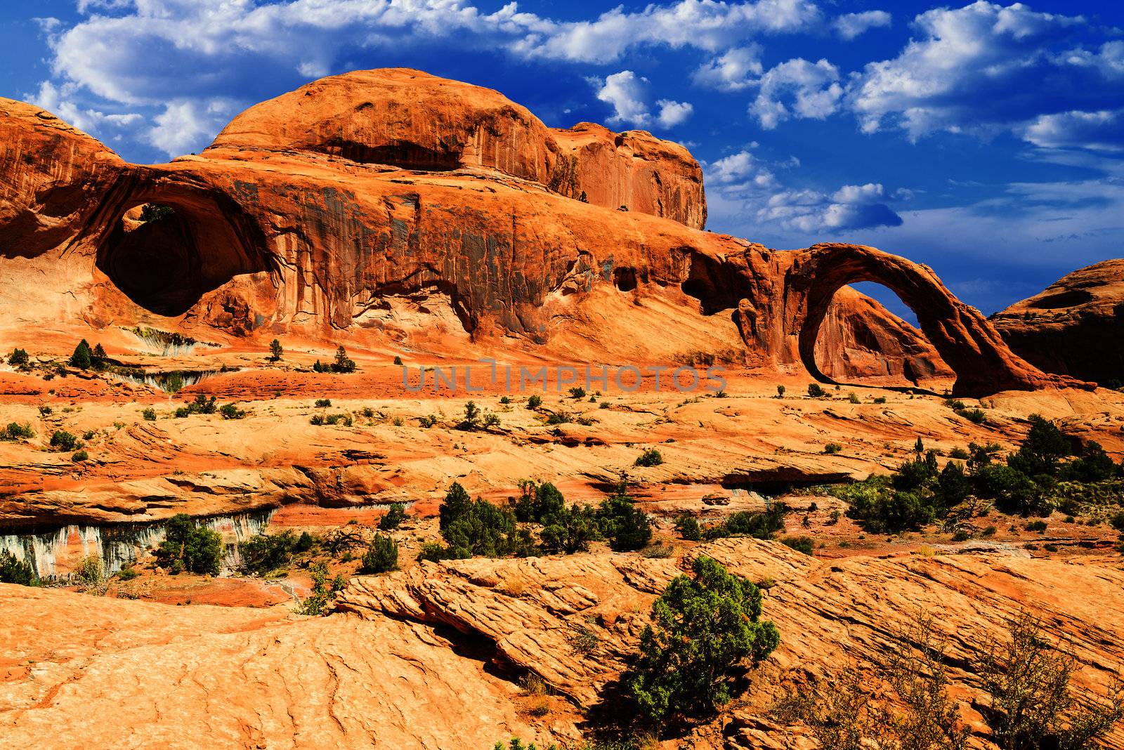 Corona Arch and Bowtie Arch in Southern Utah, USA