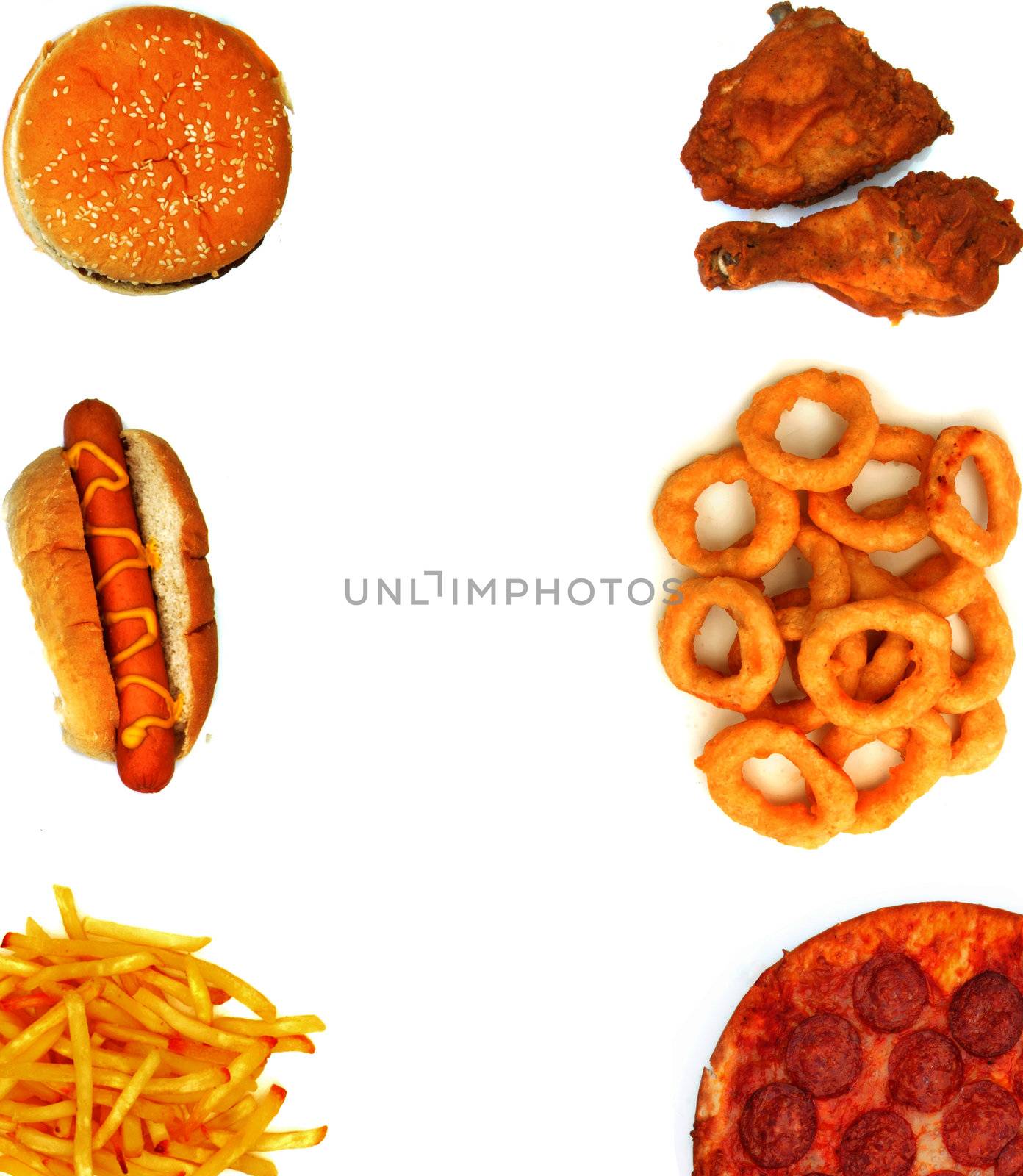 Fast food background by unikpix