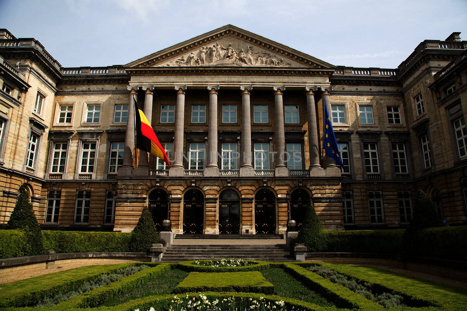 The Belgian Federal Parliament sits in the Palace of the Nation in Brussels - Belgium