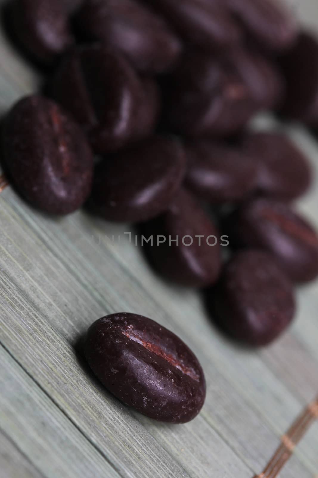 chocolate coffee beans by Teka77