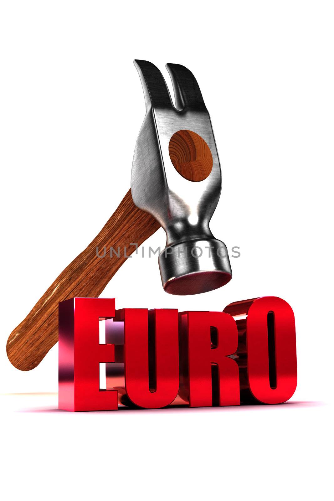 Euro Debt Concept by head-off