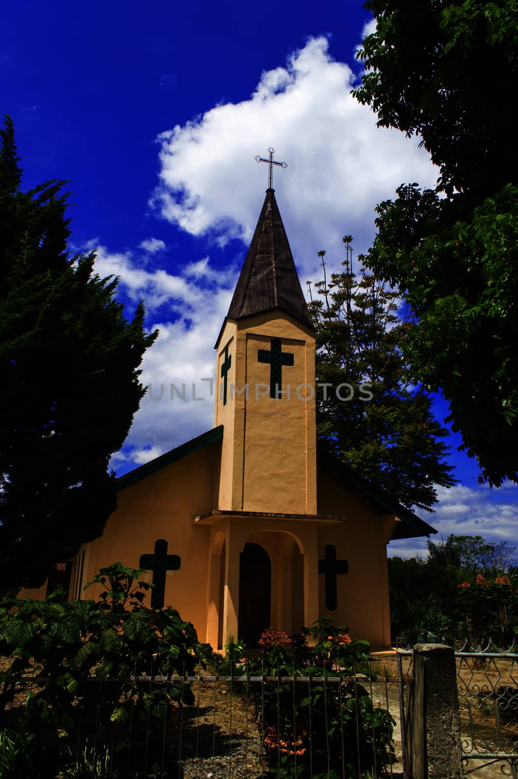 Catholic Church in Samosir Island. HKPB Pardomuan Sibutar. by GNNick