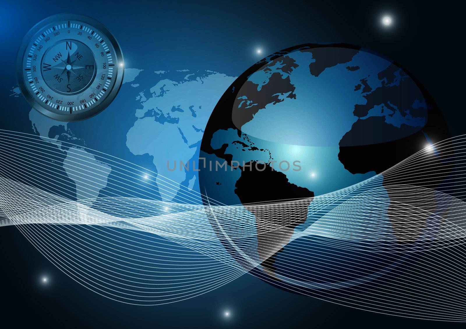 Map of the world vector