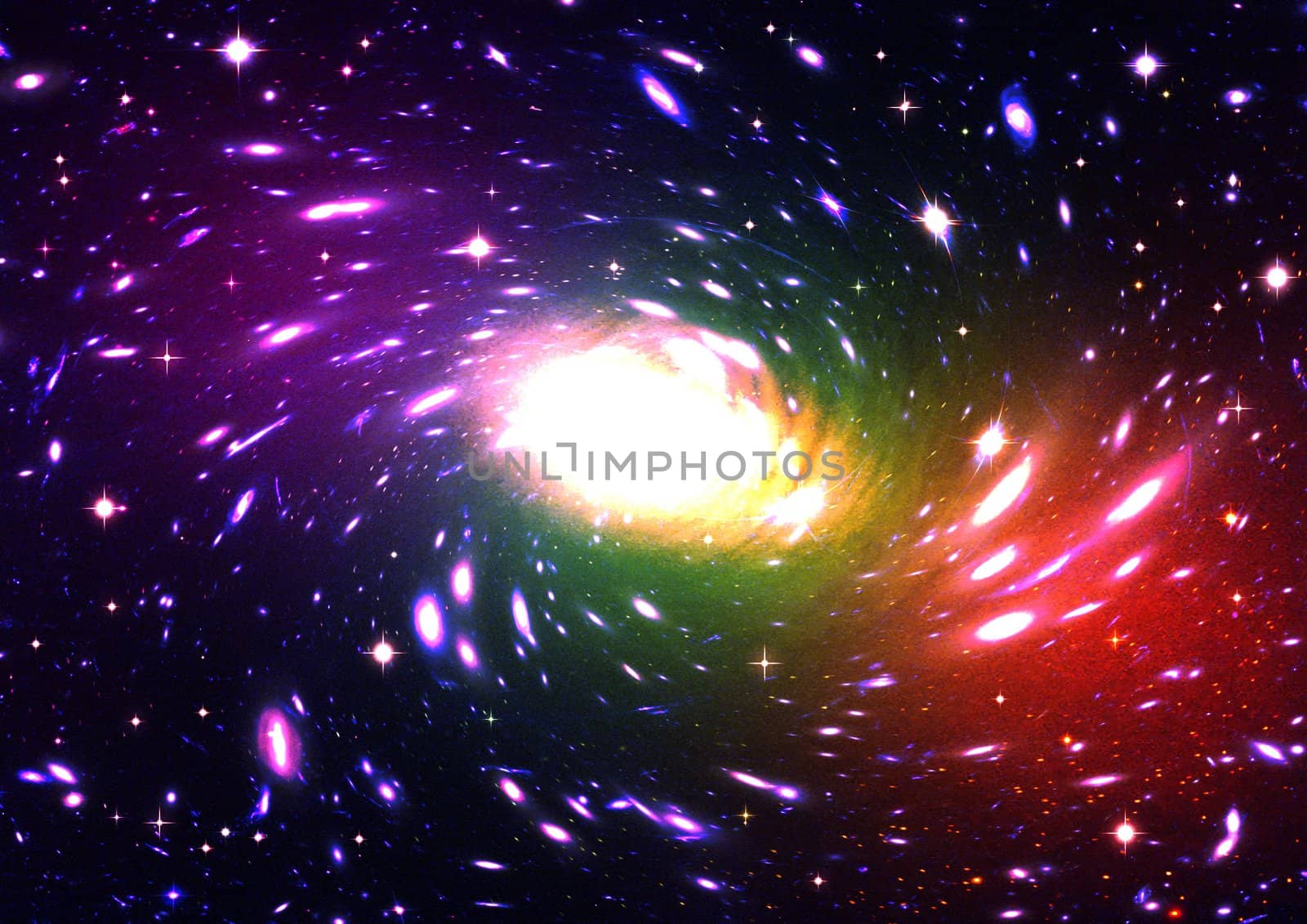 Small part of an infinite star field of space in the Universe
