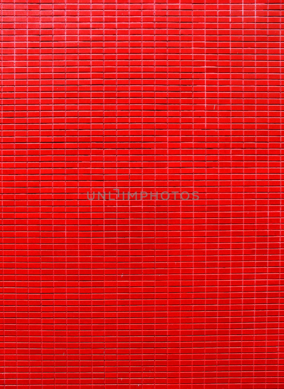 Red color mosaic wall pattern  by nuchylee