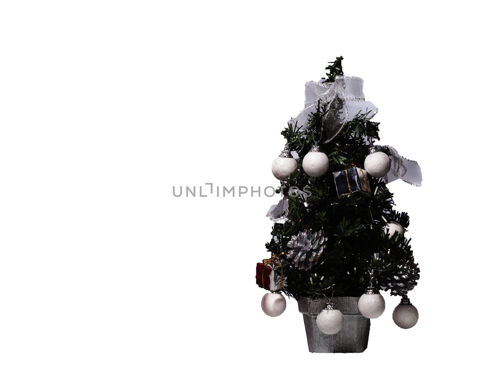 Background of Christmas decoration. Christmas tree