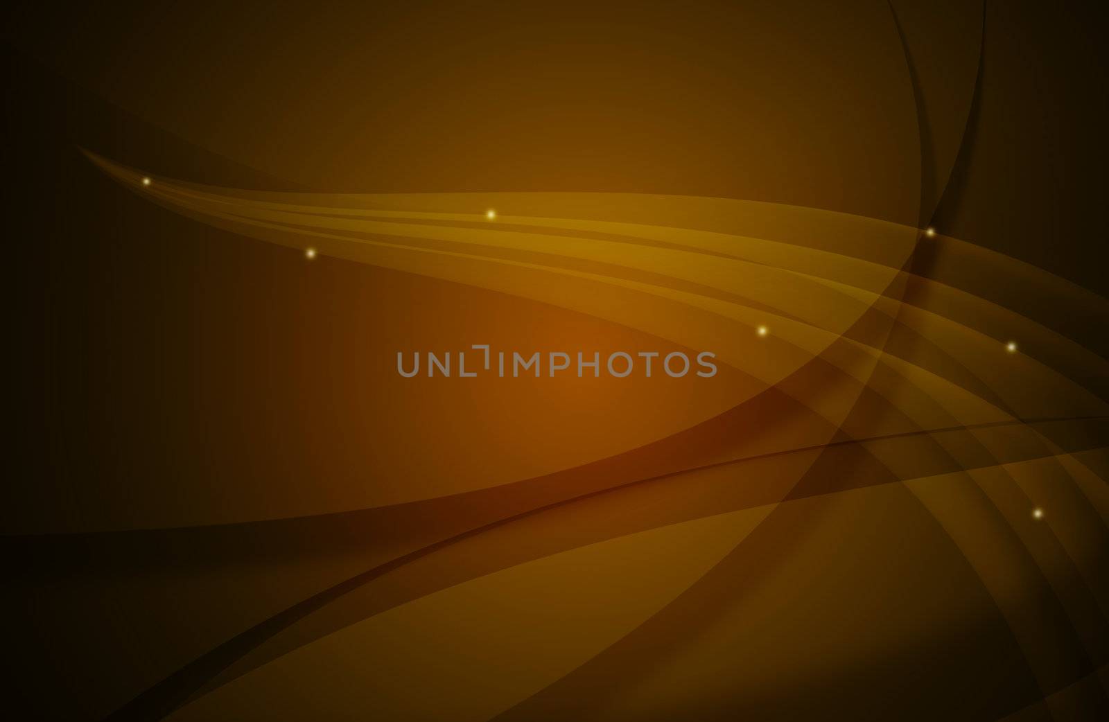 Orange abstract line and round background