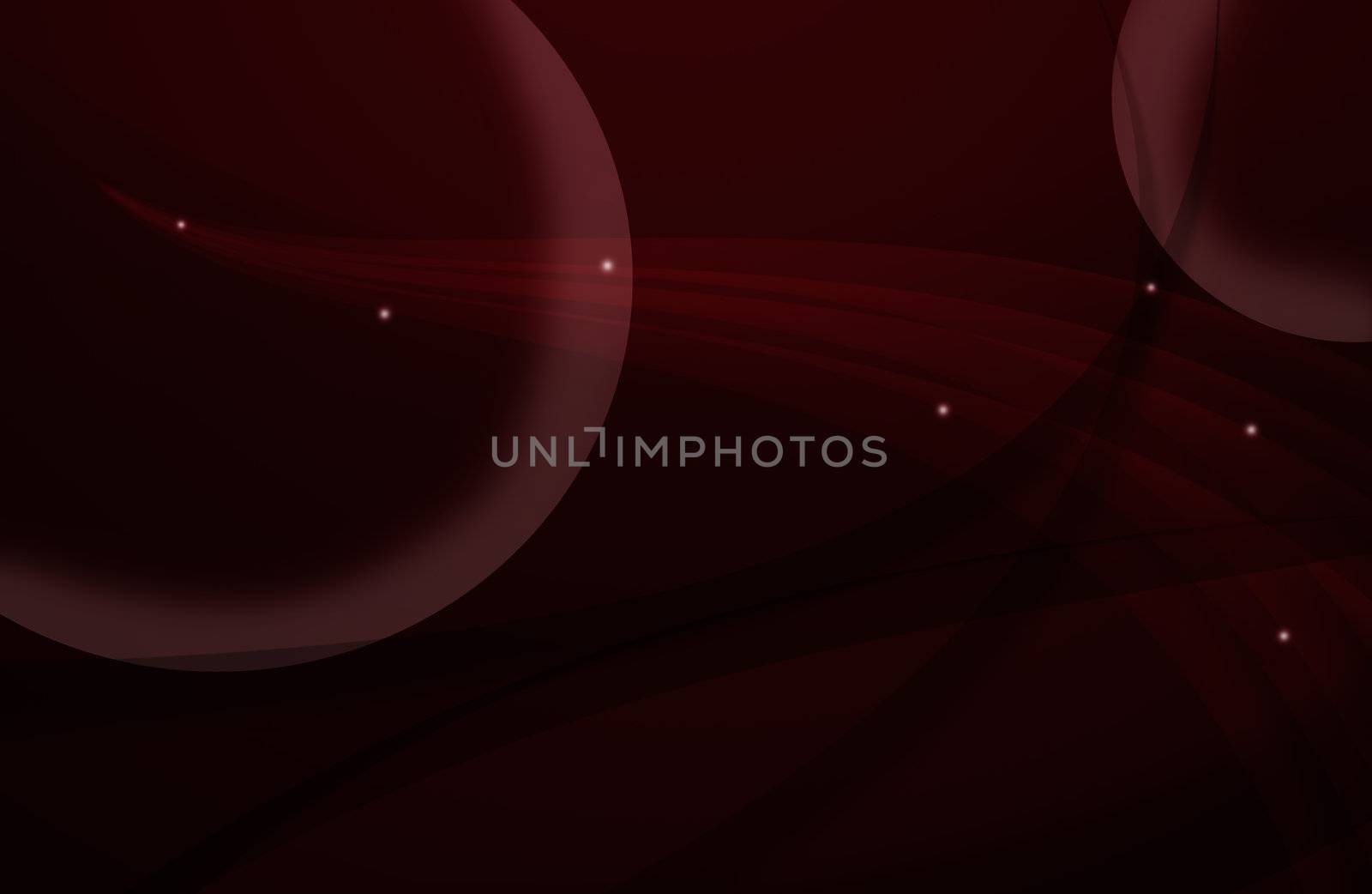 Red abstract line and round background