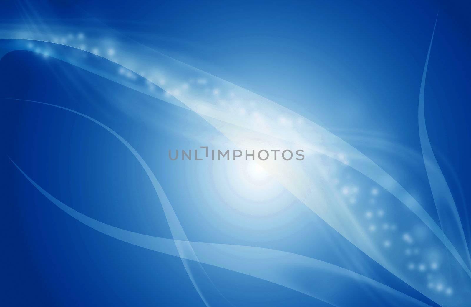 abstract line glowing, blue background