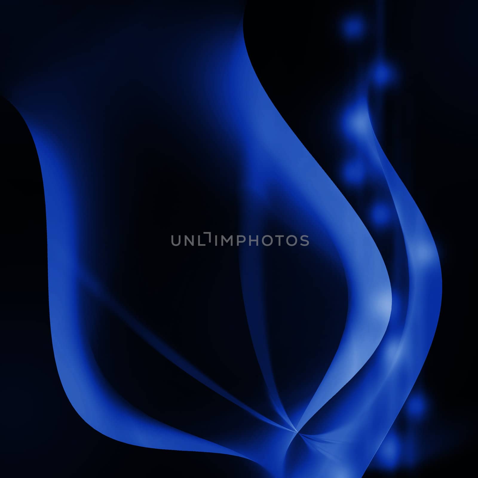 blue abstract glowing with dark background