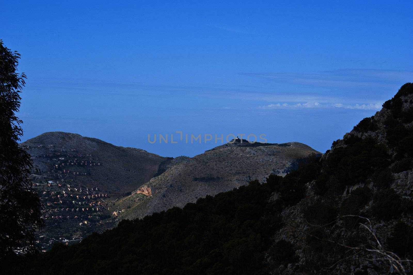 view of Palermo from Mount Pilgrim-,Sicily- Italy by gandolfocannatella