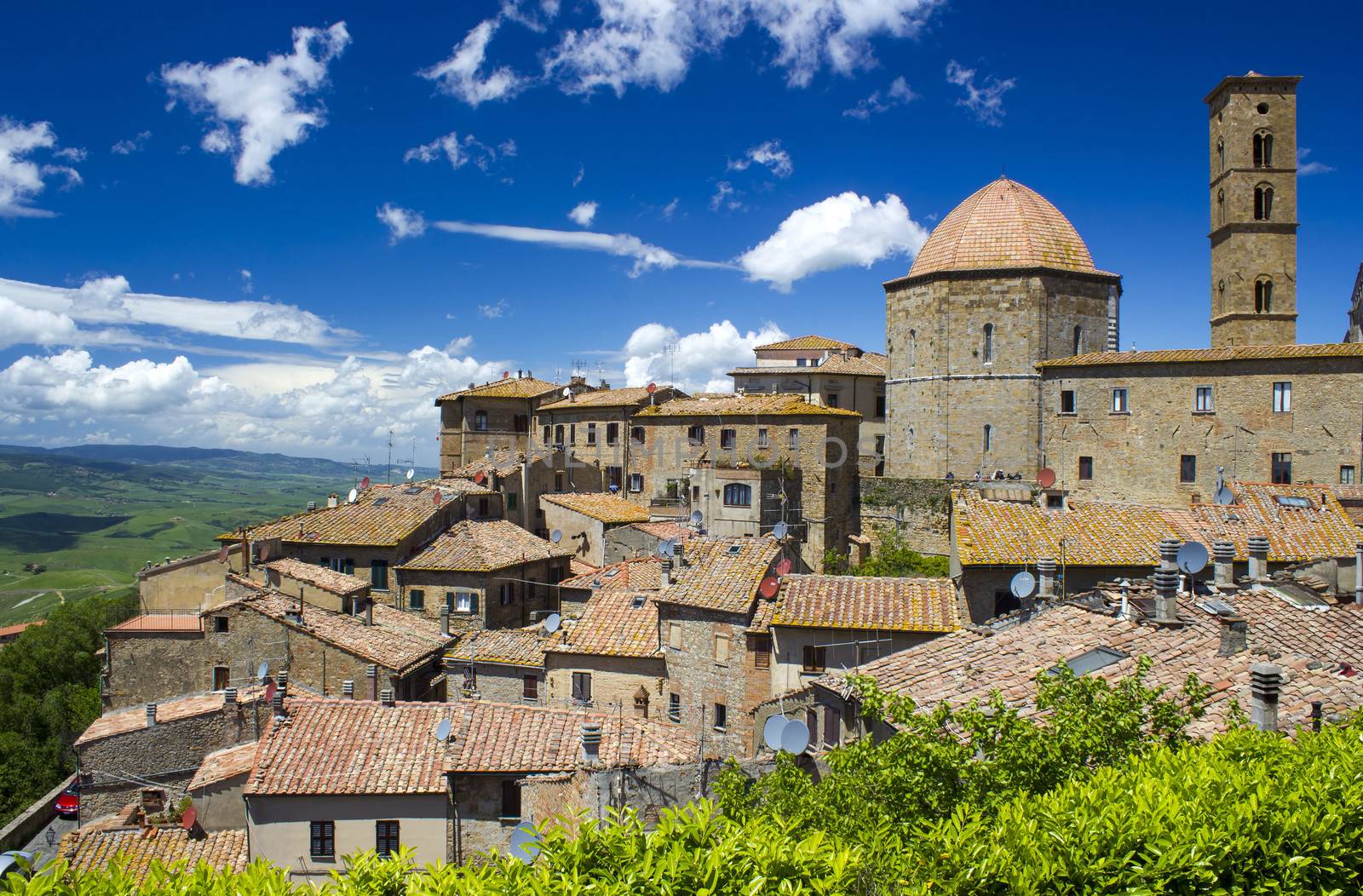 small town Volterra in Tuscany, Italy 