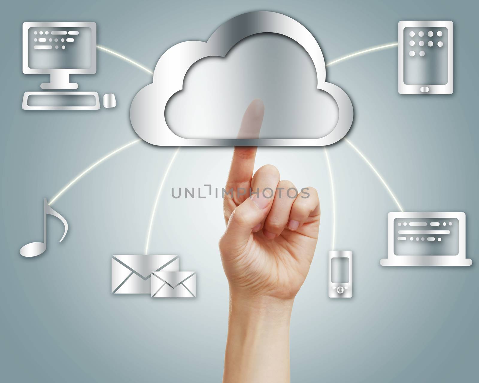 Cloud computing concept by melpomene