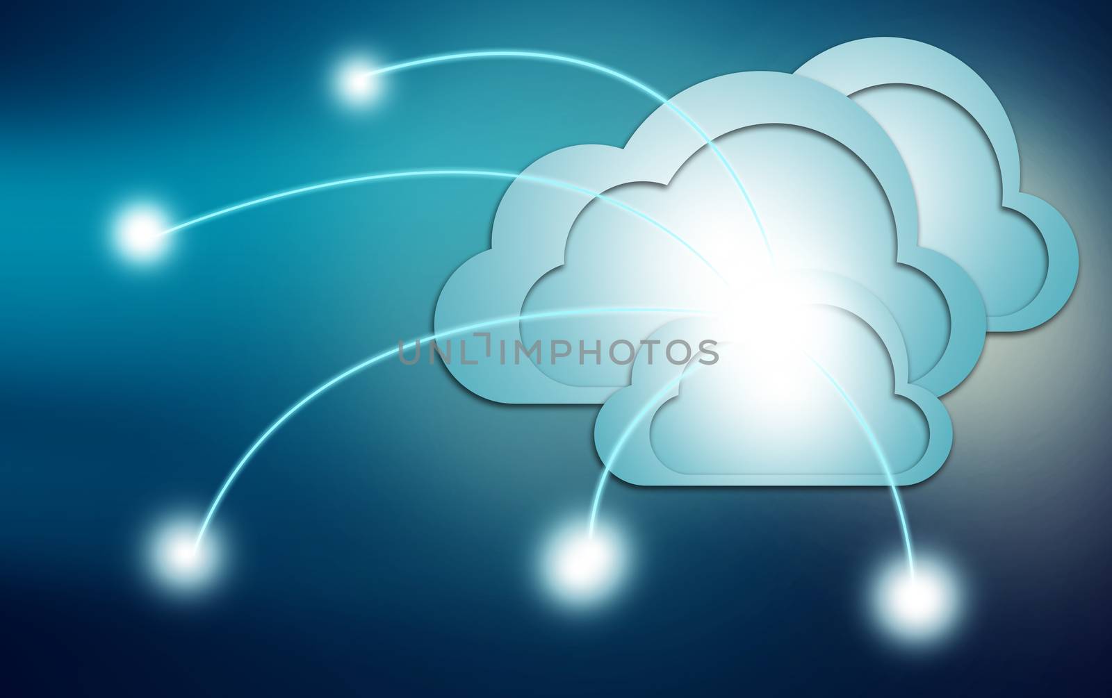 Cloud Computing Concept by melpomene